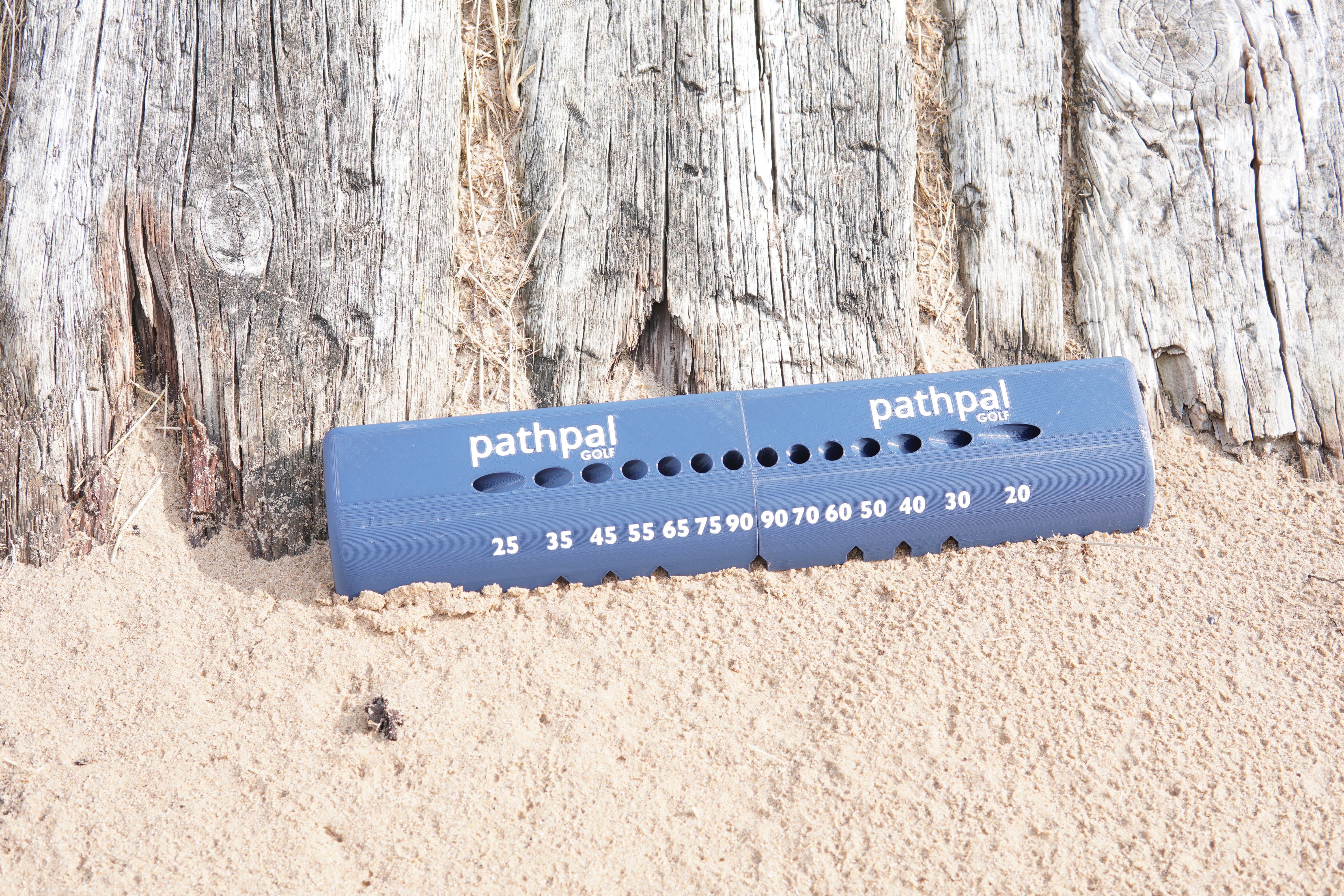 Pathpal training aid displayed in sand bunker