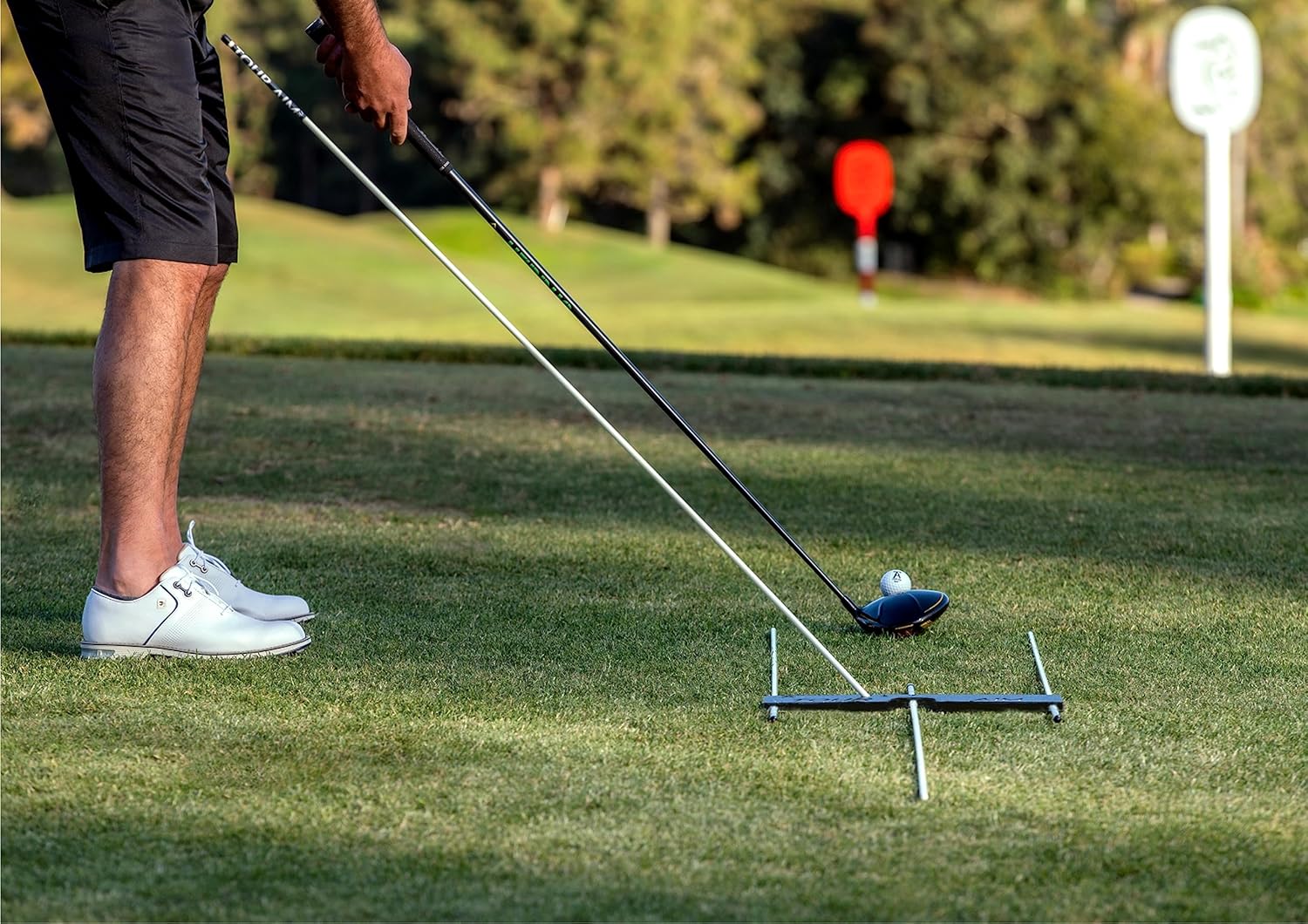 Tour Aim 2.0 in use on driving range