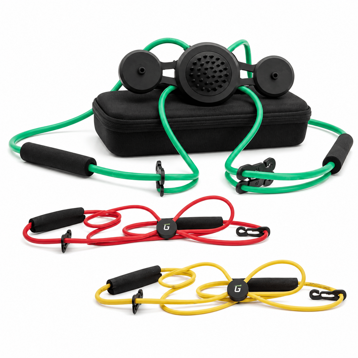 GravityFit TPro posture and connection golf training aid with BackBow and resistance bands